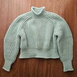 H&M Mint Green Turtleneck Sweater